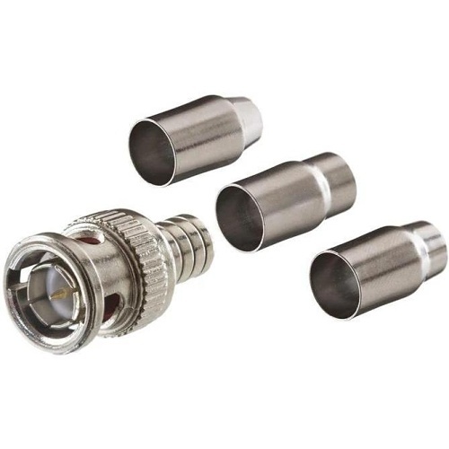 Triplett 301-00-75TP Male BNC Universal Crimp On Connector, 75 Ohms