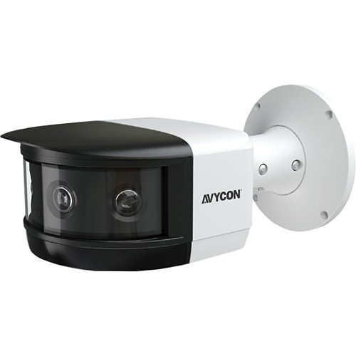 AVYCON AVC-NBM81F180 8MP Outdoor IR Panoramic Bullet IP Camera, 3.3mm Lens, White