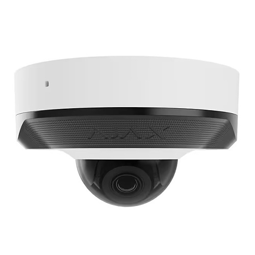AJAX 76018.214.WH1 5MP Wired AI-Powered Security IP Dome Mini Camera, 2.8mm Fixed Lens, 110° Viewing Angle, IR, TrueWDR, Microphone, PoE/12V, Outdoor / Indoor
