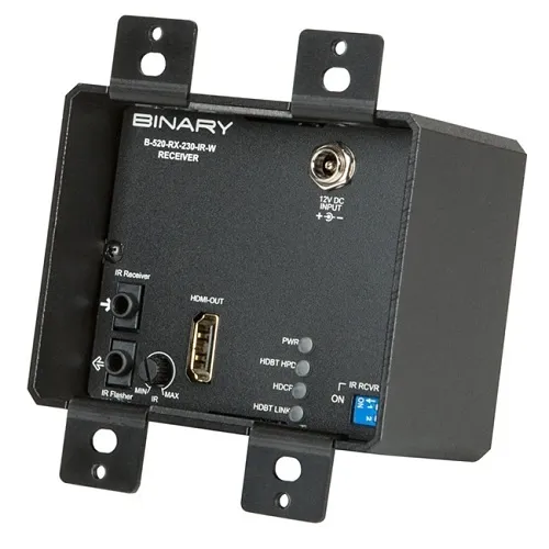 Binary B-520-RX-230-IR-W 520 Series 1080p HDBaseT Receiver with IR, In-Wall