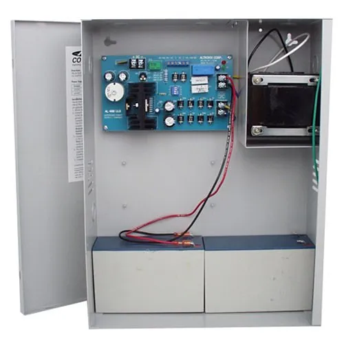 Cornell B-5243A Power Supply/Charger with Battery Backup, 12 or 24 volts, amps, Includes Batteries