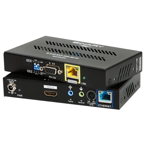 Binary B-540-EXT-330-RS-IP 540 Series 4K Ultra HD HDBaseT Long-Range Extender with IR, RS-232 and Ethernet