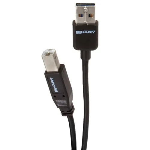 Binary B-USB2-AB-2M USB 2.0 Reversible A (Male) to B (Male) Cable, 2m (6.56')