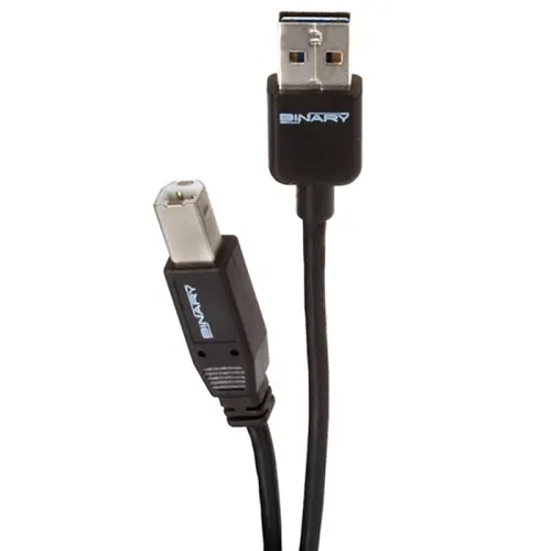 Binary B-USB2-AB-4M USB 2.0 Reversible A (Male) to B (Male) Cable, 4m (13.12')