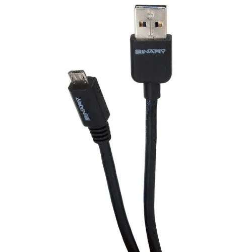 Binary B-USB2-AMICROB-4M USB 2.0 Reversible A Male to Micro B Male Cable, 13.12' (4m)