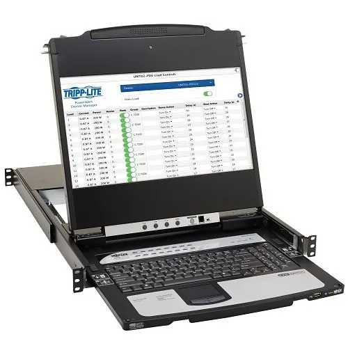 Eaton Tripp Lite B030-DP16-17D 16-Port DisplayPort KVM Switch with 17" Display