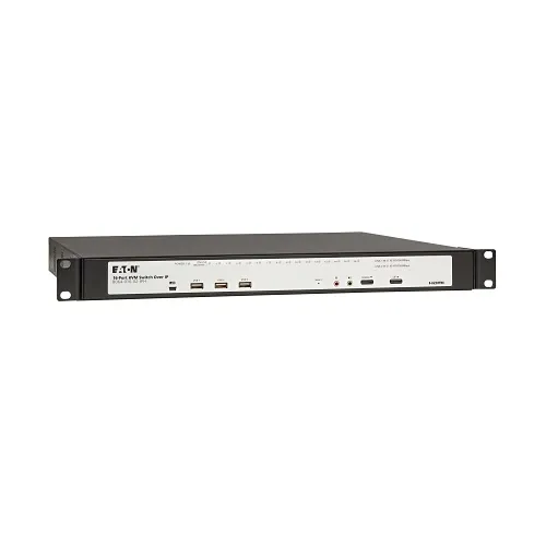 Eaton Tripp Lite B064-016-02-IPH NetDirector Series 16-Port Cat5e KVM over IP Switch, 2 Remote/1 Local User, HDMI Output, Black