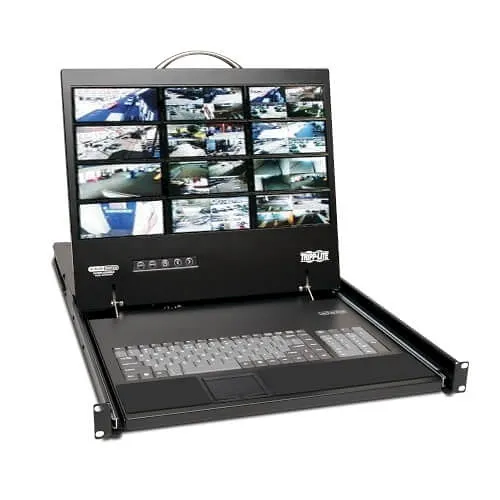 Eaton Tripp Lite B070-016-19-IP NetCommander 16-Port CAT5 KVM Over IP Switch, 19" LCD, Remote and Local User, 1U Rack-Mount