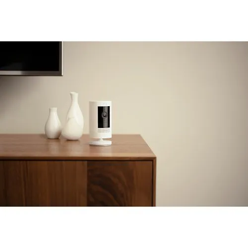Ring Stick Up Cam Elite with PoE Adapter, Indoor/Outdoor Plug-In HD IP Security Camera, White (B07TC7D9CS)