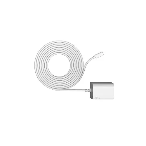 Ring Power Adapter for Stick Up Cam Plug-In, Indoor / Outdoor, White (B07VYPXDLL)