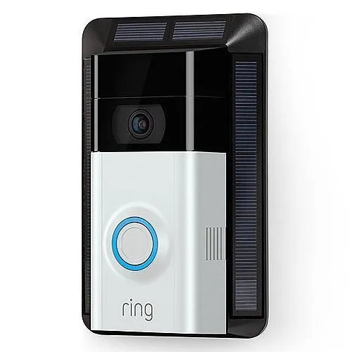 Ring Solar Charger for Video Doorbell, 2nd Generation, Wireless, Black (B085DVTYHN)