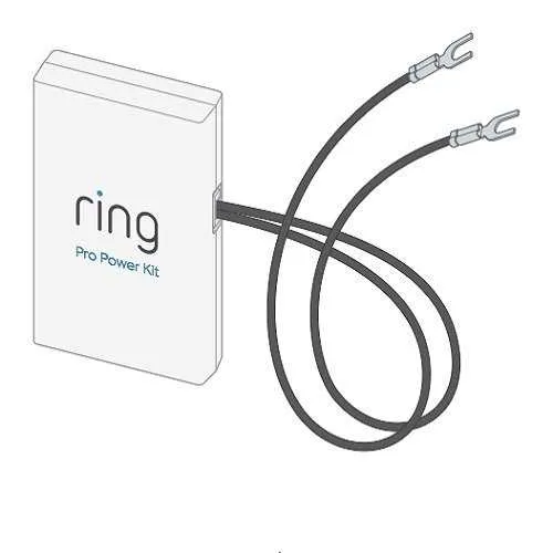 Ring Pro Power Kit, for 2nd Generation Video Doorbell Pro 2, Hardwired, Bypass Kit without Harness (B089QXNLPV0)