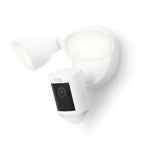 Ring Floodlight Cam Wired Pro Security Camera, Outdoor, White (B08FCWRXQR)