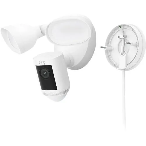 Ring Plug-In Mount for Outdoor Floodlight Cams, White (B093BBBM3T)