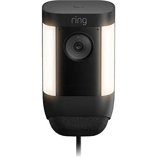 Ring Spotlight Camera Pro, Plug-In, Black (B09DRCLHQT)