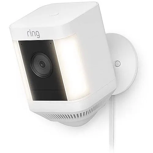 Ring Spotlight Plug-in Cam Plus, White (B09J1TB7TB)