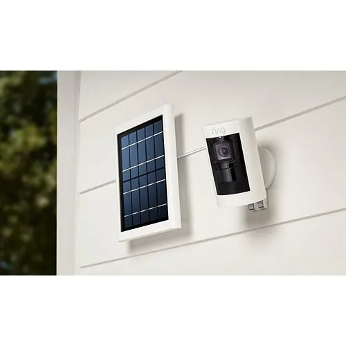 Ring Stick Up Cam with Quick Release Battery Pack, 3rd Generation, Wireless, Indoor/Outdoor HD IP Security Camera, White (B07Q6ZZFLS)