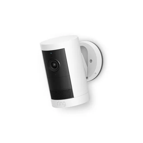 Ring Cam Plus with Rechargeable Battery Pack, Outdoor, White (B0D241GHP5)