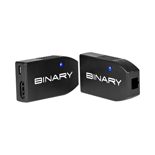 Binary B10-FBR-EXT-18G B10 Series Fiber to HDMI Extender, 4K at 60Hz, 18Gbps, HDR, ARC