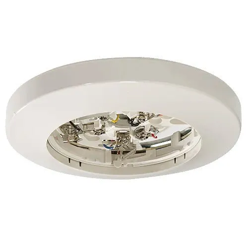 System Sensor B114LP Smoke Detector Base, 120V AC, 4-Wire, Low-Profile, Ivory