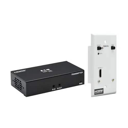 Eaton Tripp Lite B127A-1A1-BHFH HDMI Over CAT6 Extender Kit, Box Transmitter Wall Plate Receiver 4K at 60