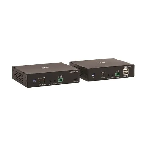 Eaton Tripp Lite B127F-1A1-MM-HH HDMI Over Fiber Extender Kit, Transmitter / Receiver, 4K at 60 Hz, 4:4:4, RS-232, IR, Multimode LC, 985' (300m)