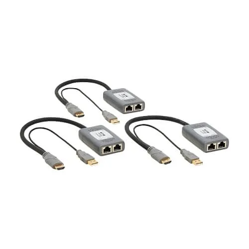 Eaton Tripp Lite B127U-002-PHPH2 2-Port HDMI Over CAT6 Extender Kit, with Pigtail Transmitter, (2) Receivers