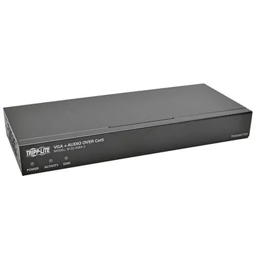 Eaton Tripp Lite B132-008A-2 8-Port VGA Over CAT5/6 Splitter-Extender, Box-Style Transmitter for Video / Audio, Up to 1000'