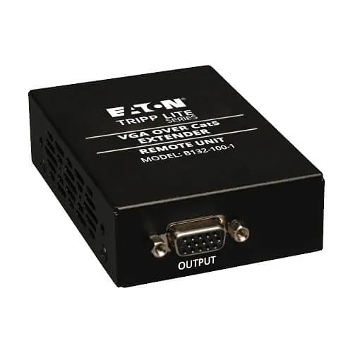 Eaton Tripp Lite B132-100-1 VGA Over CAT5/6 Extender, Box-Style Receiver for Video, up to 1000' (305 m), TAA