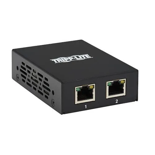 Eaton Tripp Lite B140-002 2-Port DVI over CAT5/6 Splitter / Extender, Box-Style Transmitter for Video, DVI-D Single Link, 200' (60m)