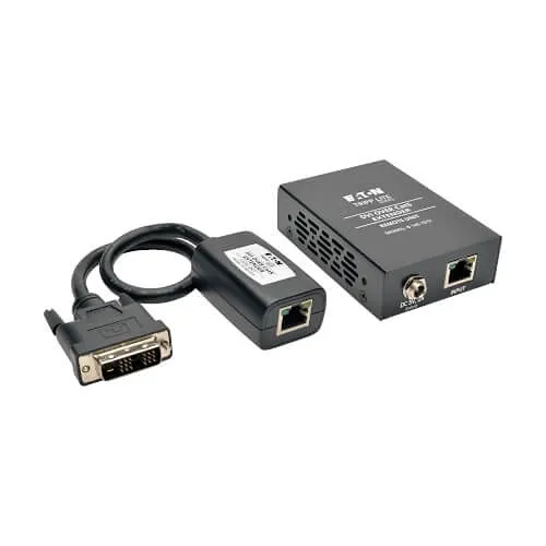Eaton Tripp Lite B140-101X DVI Over CAT5/6 Active Extender Kit, Box-Style Transmitter/Receiver for Video, up to 200' (60 m), TAA
