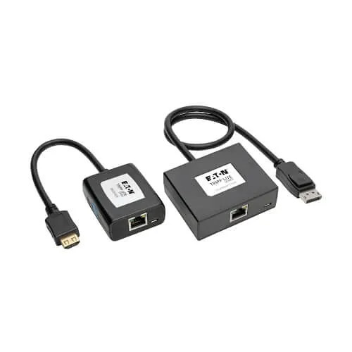 Eaton Tripp Lite B150-1A1-HDMI Display Port to HDMI Over CAT5/6 Active Extender Kit, Pigtail Transmitter/Receiver for Video/Audio, 150' (45 m), TAA