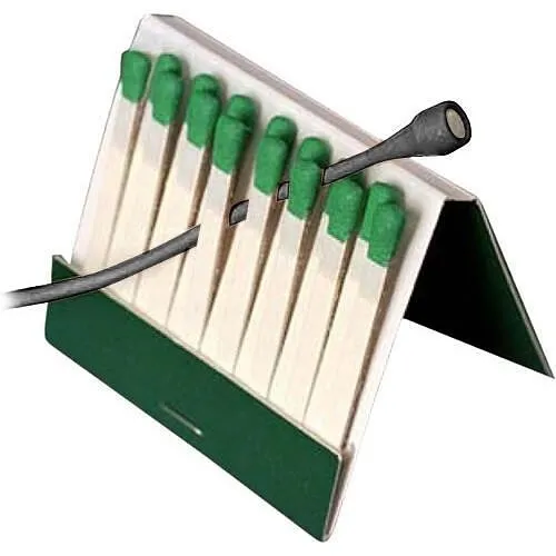 Countryman B3W4FF05BSL B3 Omnidirectional Lavalier Microphone, Standard Sensitivity with TA4F Connector for Shure Wireless, Black