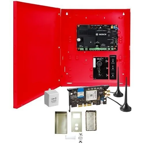 Bosch B465-MRV-1640 B465 Kit with Medium Red Enclosure, Annunciator, Transformer with Enclosure and Communication