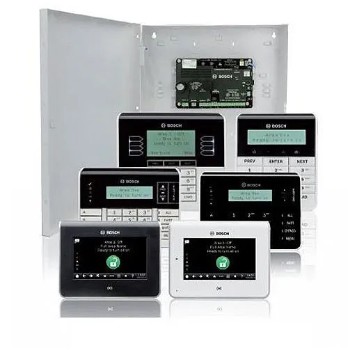 Bosch B5512-C-920 48-Point Alarm Control Panel Kit with Medium Enclosure, Transformer and Keypad