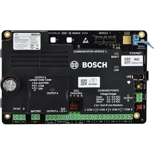 Bosch B5512K-C 48-Point Intrusion Control Panel Kit with Medium Enclosure and Transformer