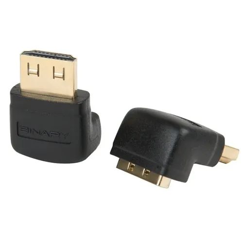 Binary B6-4K-90DOWN-5PACK B6 Series GripTek 4K HDMI 90° Adapter, Downward Direction