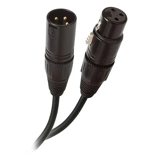 Binary B6-XLR-3FM-2FT 3P XLR Fem to Male with Gold Plated Contacts, 2' (.6m)