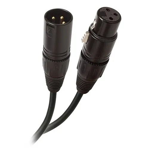 Binary B6-XLR-3FM-50FT 3P XLR Female to Male 50' (DAN-3FB-G+DAN-3MB-G) Gold Contacts