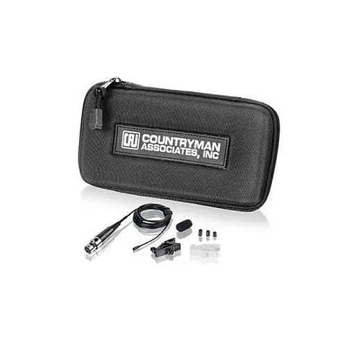 Countryman B6W4FF05BDSR B6 Omni Lavalier Mic for Sennheiser Wireless Transmitters, Black