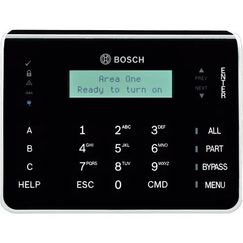 Bosch B921C Two-Line Keypad with Touch Keys, Inputs