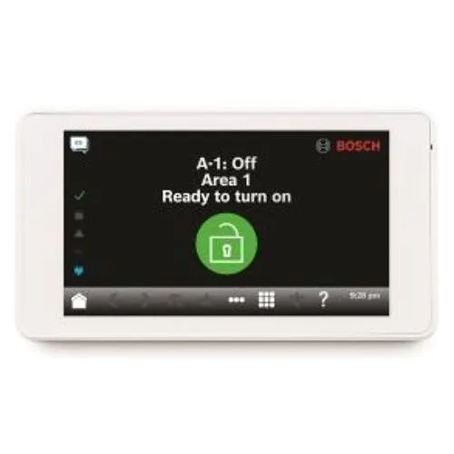 Bosch B940W Slim Touch Keypad with Touch Screen, SDI2 bus Compatible, White