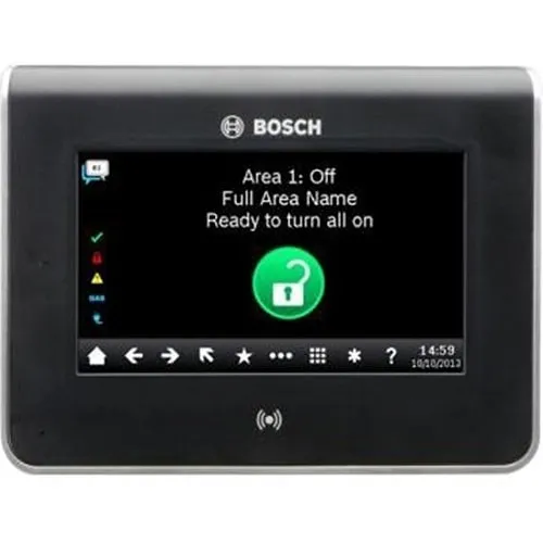 Bosch B942 Touchscreen Intrusion LCD Keypad, Black