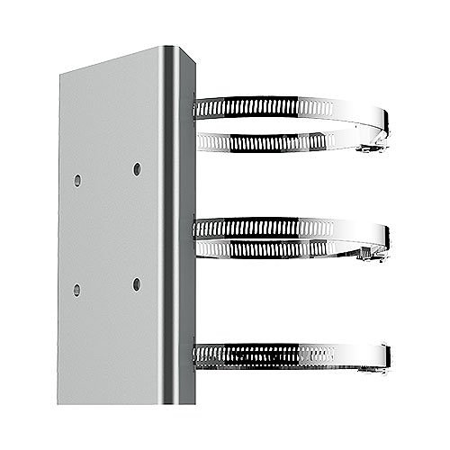 Hikvision PMP-V-G Horizontal Pole Mounting Bracket for Speed Dome Cameras, Gray