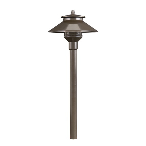FX Luminaire A-ZDC-18RA-BZ Path Light Designer Collection Series 18" Aluminum Riser Assembly, Zone / Dim / Color Option, Bronze Metallic