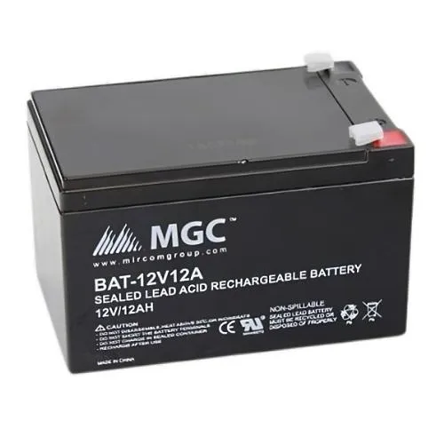Secutron BAT-12V12A Sealed Lead Acid Battery, 12V, 12 Amp