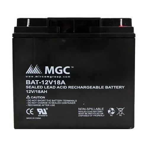 Mircom BAT-12V18A Sealed Lead-Acid Battery