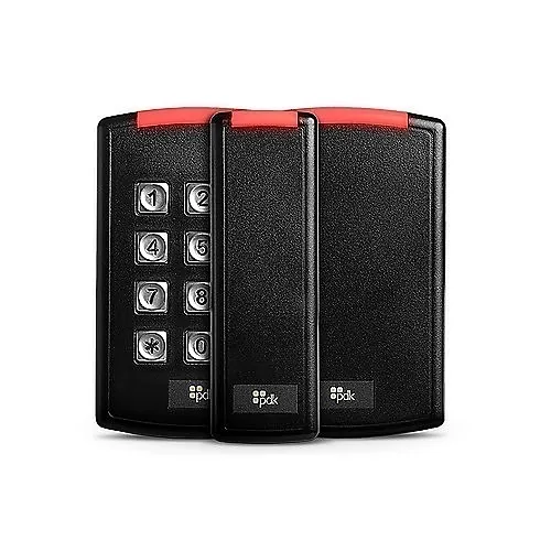 ProdataKey RMPB Red Mullion Reader, Multi-Technology, High-Security (13.56 MHz), Prox (125 KHz), Mobile (BLE), OSDP, Weigand
