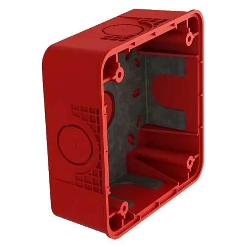 Secutron BB-400R Surface Mounting Backbox, Red