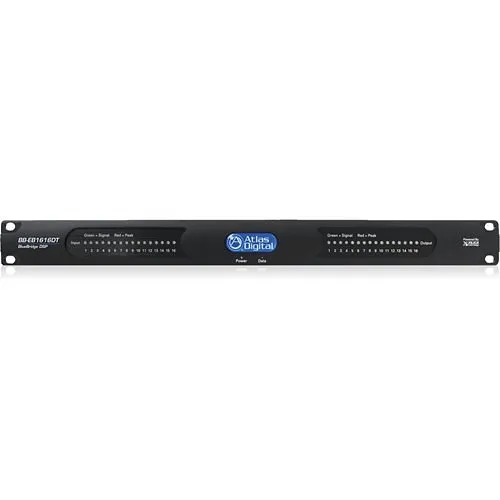 AtlasIED BlueBridge Expansion I/O Box with Dante BB-EB1616DT